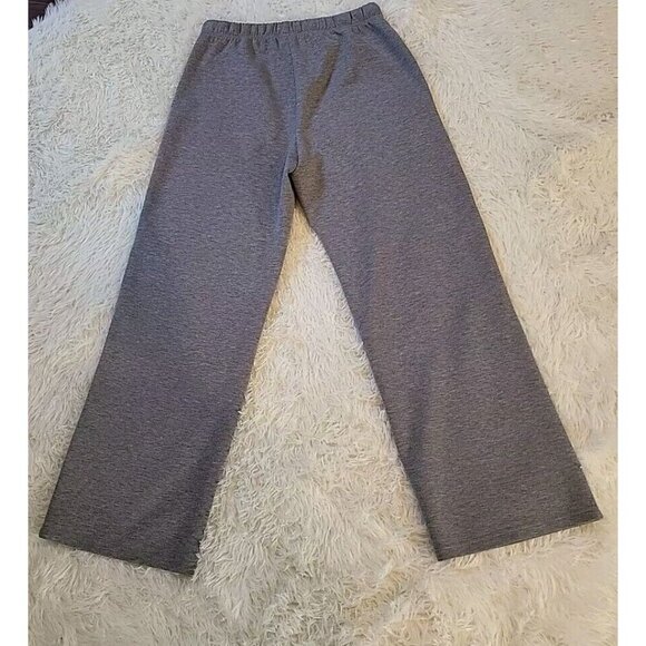 Womens Large Lined Grey Casual Tech Jogger Sweatpants Drawstring With Pockets - Picture 4 of 9